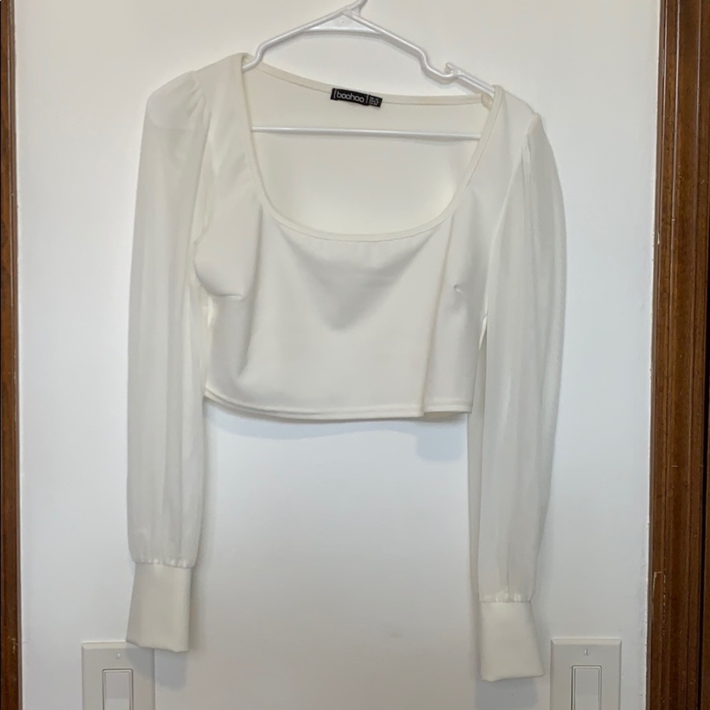 BooHoo white top